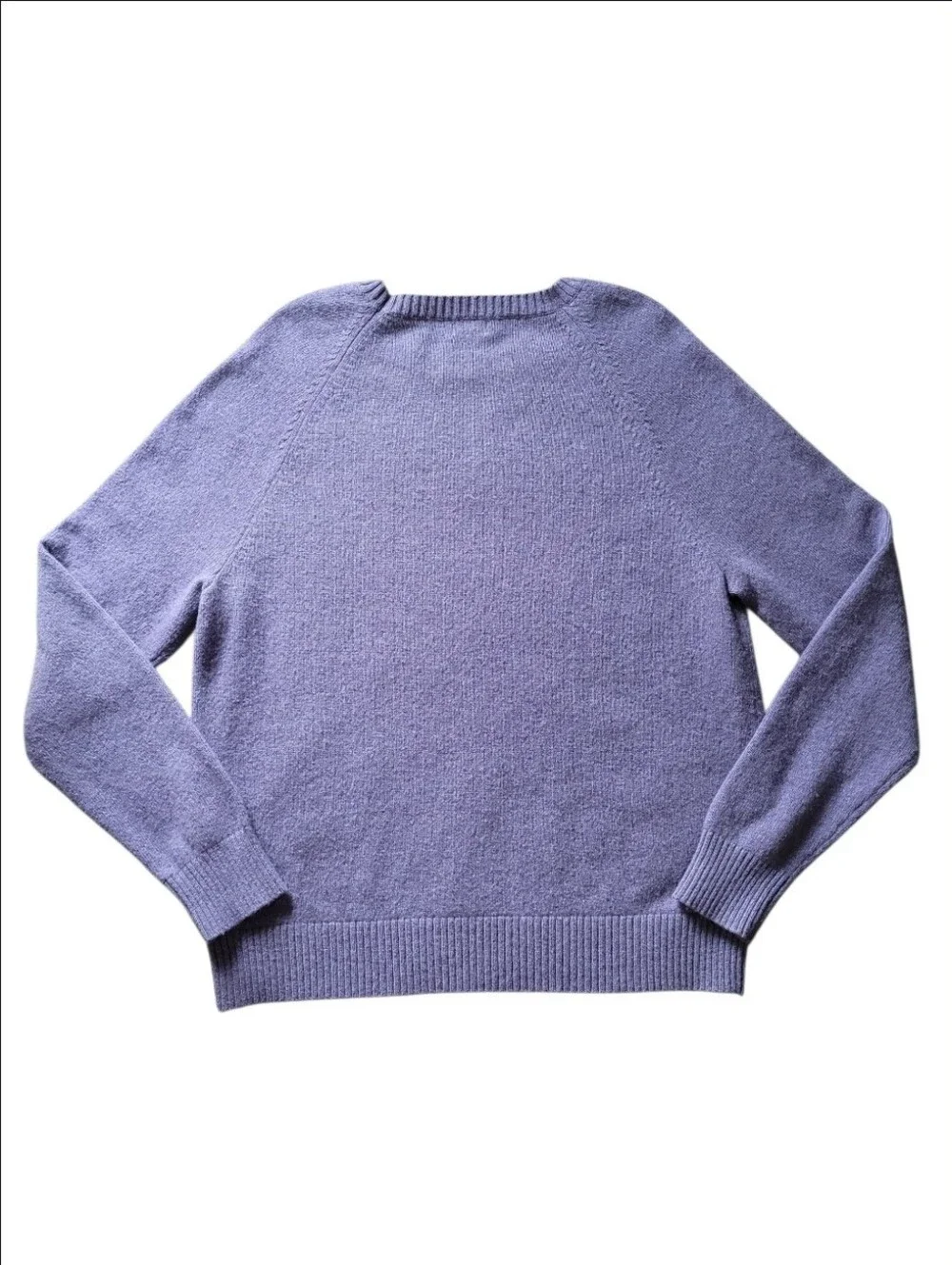 J.Crew Mens Sweater Pullover Purple Lilac Lambs Wool Blend Size L Large